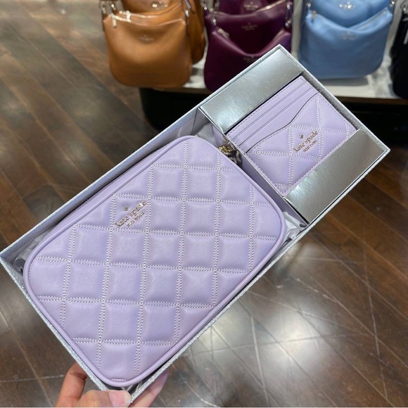 kate spade Bags Kate Spade Tinsel Smooth Quilted Boxed Crossbody